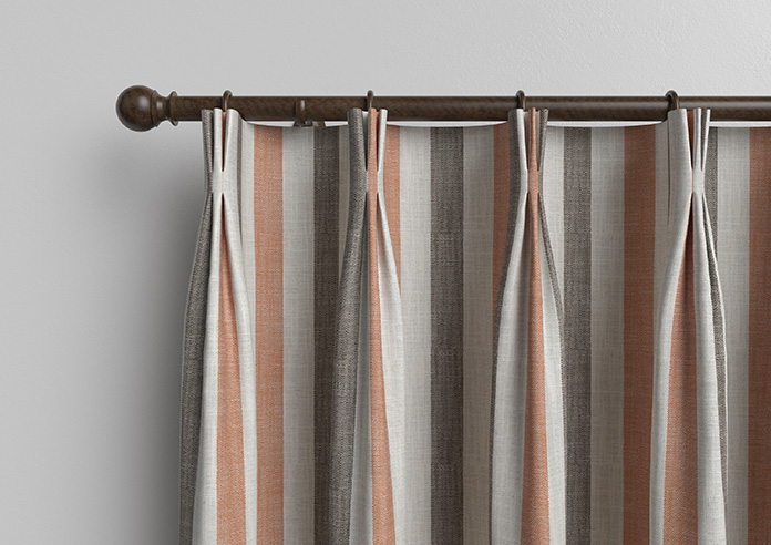 Abilene Stripe, Rust - Made to Measure Curtains - Image 11